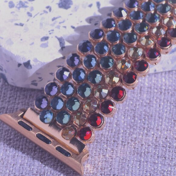 iWatch/Smart Watch bracelet band embellished with genuine Preciosa crystals - Picture 6 of 7